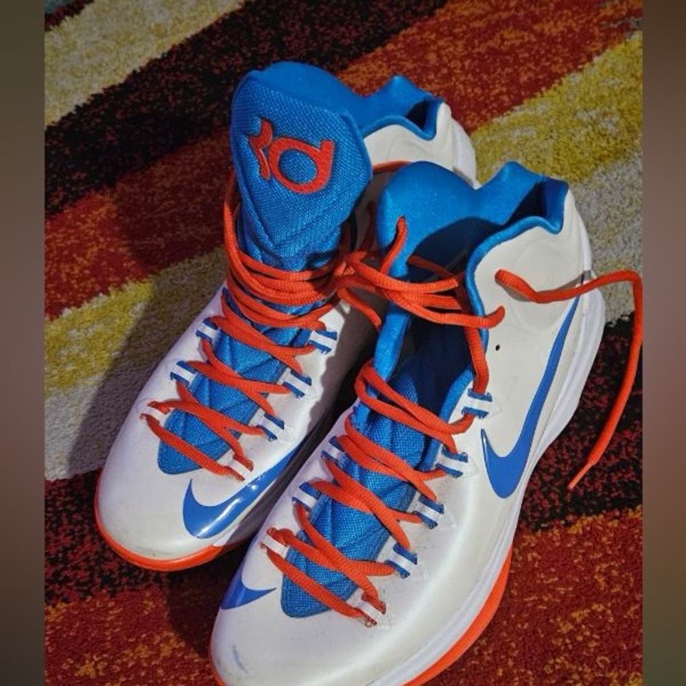 White blue and orange Kevin Durant